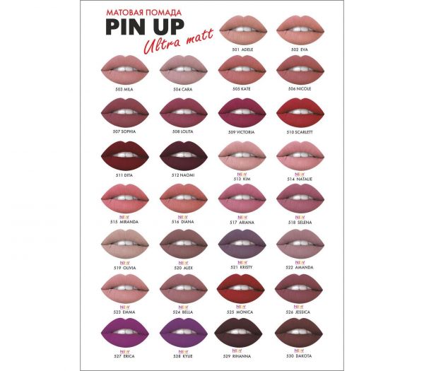 Lipstick "PIN-UP. Ultra matt" tone: 505 (10573186)